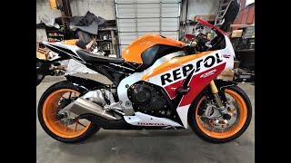 Honda CBR1000RR SP Repsol  Walk Around  Exhaust Revs  Top Speed  Specs  Review  Fireblade [upl. by Ezekiel]