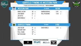 Warragul amp District CA  Div 4  Semi Final 2  GARFIELD TYNONG v WESTERN PARK  Day 2 [upl. by Corrine611]