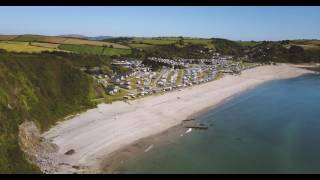 Pentewan Sands Cornwall by Drone 2017 [upl. by Odnama]