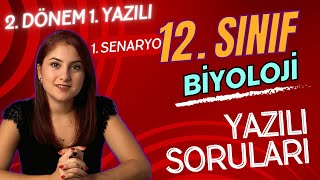 GÜNCEL SENARYO 1  12 SINIF BİYOLOJİ 2 DÖNEM 1 YAZILIYA HAZIRLIK  PDF [upl. by Michaela606]