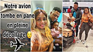 VLOGon voyage pour le cameroun🇨🇲LA ROUE DE LAVION EXPLOSE🛩 seigneurs aide tes enfants 😭😱 [upl. by Letnoj]