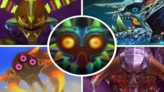 The Legend of Zelda Majoras Mask 3D  All Bosses 3DS [upl. by Dira]