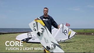 Core Fusion 2 LW Light Wind Kiteboard Review [upl. by Leakim]