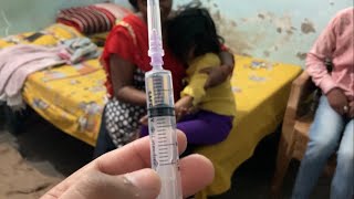 Injection Laga diya 💉 ishani ke bahut dard ho raha hai plz nikalo 😭  nandrani official vlogs [upl. by Aehc508]