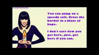 Jessie J amp Jools Holland  Get Here  Lyric Video [upl. by Ynafets]