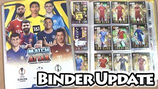 MATCH ATTAX 2122 Binder Update  Almost COMPLETE Collection  Limited Edition Giveaway CLOSED [upl. by Pittman]