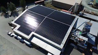 One Shot  Vancouver Islands Largest Unveiling the Massive 318kW Solar Array in Chemainus BC [upl. by Aihsile]