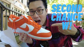 Still worth the hype Nike Dunk Low Syracuse SP pick up vlog [upl. by Anauqed]