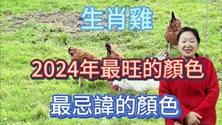 生肖雞！2024【龍年】最旺的顏色是什麼？屬雞人在2024年最忌諱什麼顏色呢？用對顏色！2024一整年都有好運勢！讓自己錢財大旺！順順利利！生肖 顏色 運勢 [upl. by Milissent]