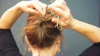 faire le chignon banane plumeau Delectofreefr [upl. by Lamoureux]