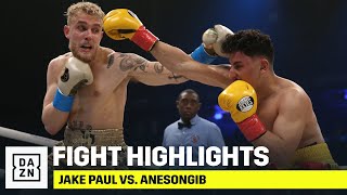 HIGHLIGHTS  Jake Paul vs AnEsonGib [upl. by Yadahs78]