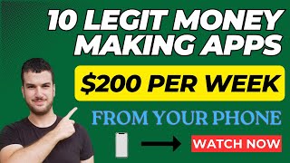 10 Legit MoneyMaking Apps  Make Money Online From Your Phone In 2024 [upl. by Noguchi]