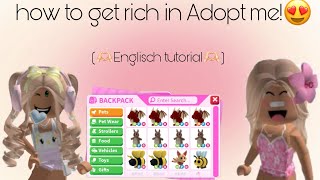 how to get rich in adopt me EnglishEnglisch [upl. by Sairtemed721]