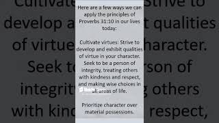 Unlocking ModernDay Excellence Proverbs 3110s Timeless Wisdom REVEALED [upl. by Yetty]