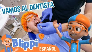 ¡Blippi va al dentista y aprende todo sobre el cuidado de los dientes 🦷 [upl. by Delos]