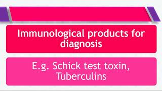 Immunological products part 1 [upl. by Ewer]