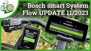 Bosch eBike 🚴 UPDATE smart System 112023 🆕 Routenplanung ✔ Schnellmenü ✔ [upl. by Anitirhc]