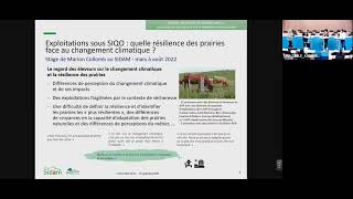 Colloque AP3C 2024  Comment favoriser la résilience des prairies du Massif central [upl. by Einamrej]