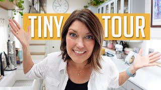 TINY HOUSE TOUR  Welcome to my 34x10 Double Loft Tiny House with My Dream Kitchen [upl. by Becht]