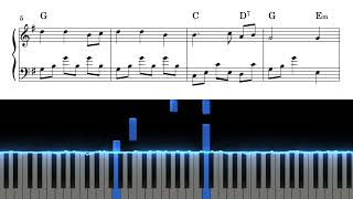 Sandmännchen  Solo Piano mit gratis Noten [upl. by Karlens]