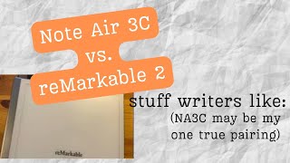 Note Air 3C vs reMarkable 2 [upl. by Initof]