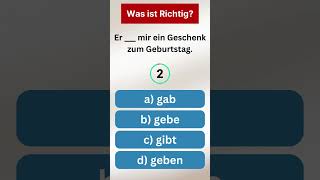 Was ist richtig German Practice A1 german languagelearning quizz quiz DeutschLernenMitTina [upl. by Prince]