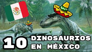 10 Dinosaurios que vivieron en México [upl. by Adnohsirk]