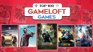 Top 100 Gameloft Games For Android 2020  High Graphics Onlineoffline [upl. by Klehm]