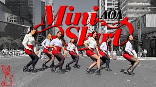 KPOP IN PUBLIC  ONE TAKE AOA  짧은 치마 Miniskirt Dance Cover by FIX2U [upl. by Darbie]