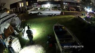 Cops come to harrass me on behalf on Stephen Bakarichs Lies and False Report Front Lawn Camera [upl. by Averil]