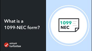 What is a 1099NEC form  TurboTax Support Video [upl. by Nagorb]