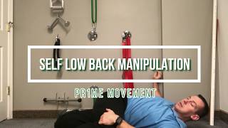 Self Manipulation Of Lower Back  Back Pain  Charlotte  NC  Pr1me Movement [upl. by Ailsun]