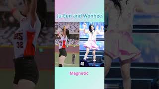 JuEun李珠珢 and illit Wonhee magnetic UUUU illit 이주은 치어리더 wonhee李珠珢 [upl. by Otecina846]