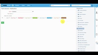 How to create and set task statuses  Easy Redmine [upl. by Yarazed136]