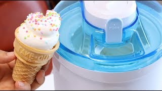 Kawaii Soft Serve Ice Cream Maker【Cooking Tools】Homemade DQs Cone [upl. by Atinehs]