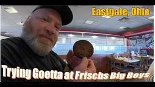 Trying goetta at Frischs Big Boy in Eastgate Ohio goetta food eastgate cincinnati ohio [upl. by Netfa]