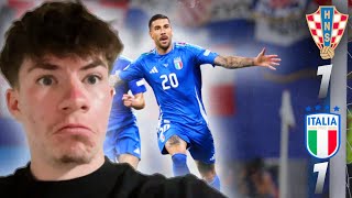 Italy 90th Minute Equaliser  Croatia 11 Italy [upl. by Cardon]