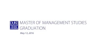 Master of Management Studies Graduation 2016 [upl. by Brander]