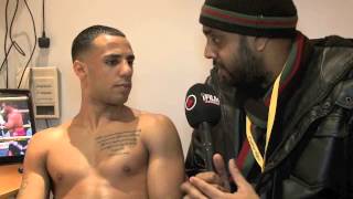 KAL YAFAI POSTFIGHT INTERVIEW FOR iFILM LONDON  YAFAI v GARCIA  PRIZEFIGHTER WELTERWEIGHTS 3 [upl. by Dacy]