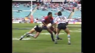 John Carlaw and Brett Kimmorley tries  1995 Winfield Cup reserve grade grand final [upl. by Lorusso]