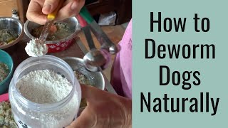 How to Deworm Dogs Naturally with Diatomaceous Earth [upl. by Airetahs]