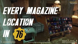 Where To Find All Magazine Locations In Fallout 76 Pt1 [upl. by Inava]