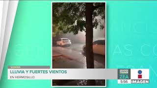 Fuerte lluvia sorprende a los habitantes de Hermosillo Sonora  Noticias con Francisco Zea [upl. by Armalla571]