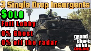 Chumash bunker 3 insurgents solo without hiding my blip in full lobby gta online [upl. by Kingsley686]