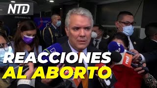 Reacciones tras la despenalización del aborto en Colombia  NTD Noticias [upl. by Miller56]