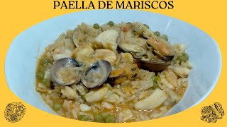 Paella de mariscos Un delicioso sabor a mar en tu plato [upl. by Kallman]