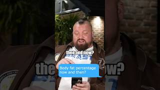 Eddie Hall tells his peak weight Body Fat [upl. by Narib5]