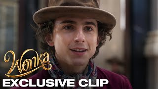 Wonka  quotA Good Chocolatequot Clip  Only in Theaters December 15 [upl. by Siblee]