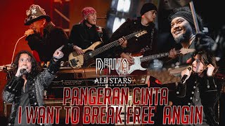 Pangeran Cinta I Want To Break Free Angin  Dewa19 Ft Virzha amp Ello Stadium Tour 2023 [upl. by Ediva]