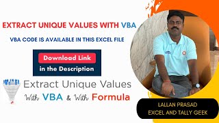 How to extract unique values in Excel with VBA  VBA Scripting Dictionary Tutorial  With VBA Code [upl. by Cora]